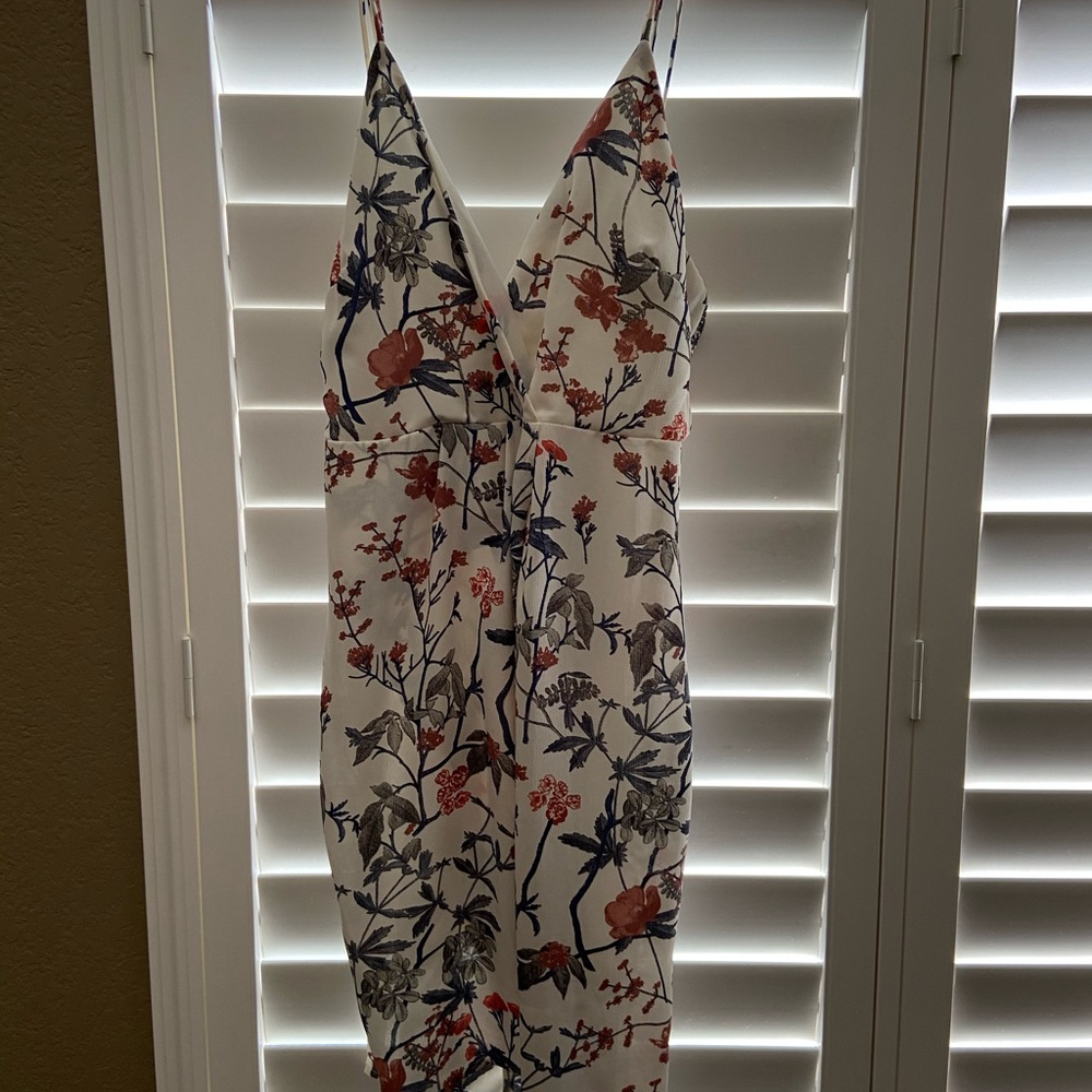 Lush Mid Length Floral Dress